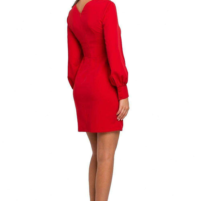 Elegant Deep V-Neck Cocktail Mini Dress