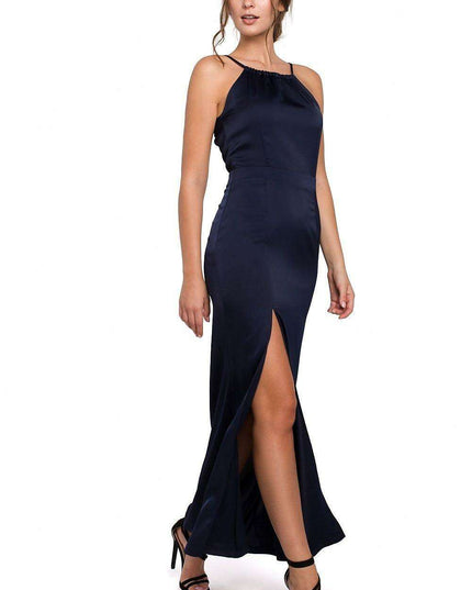 Elegant Halter Neck Maxi Gown