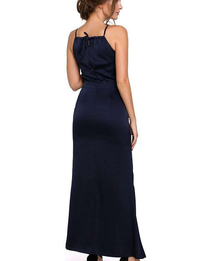 Elegant Halter Neck Maxi Gown