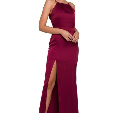 Elegant Halter Neck Maxi Gown