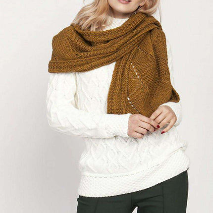 Elegant Knit Wrap - Exquisite Shawl with Detailed Patterns