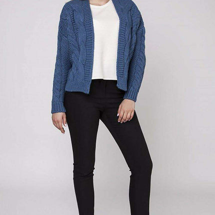 Elegant Braided Knit Cardigan MKM