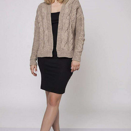 Elegant Braided Knit Cardigan MKM