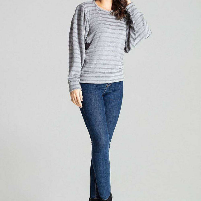 Chic Black Kimono Sleeve Knit Top