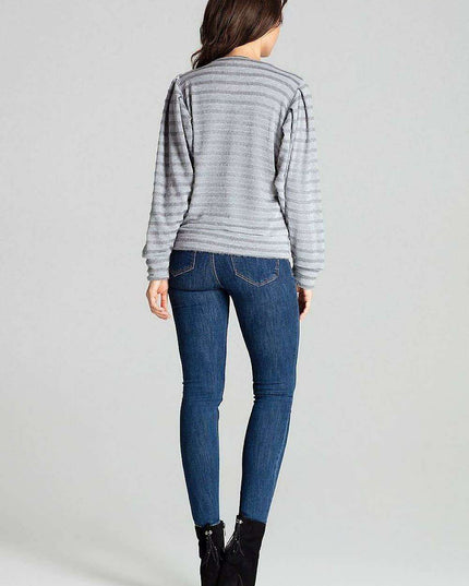 Chic Black Kimono Sleeve Knit Top