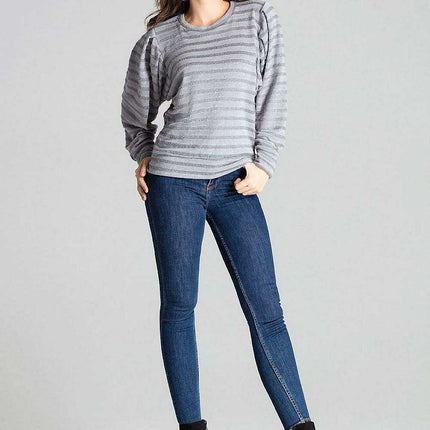 Chic Black Kimono Sleeve Knit Top