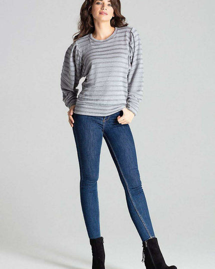 Chic Black Kimono Sleeve Knit Top