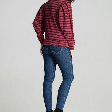 Chic Black Kimono Sleeve Knit Top