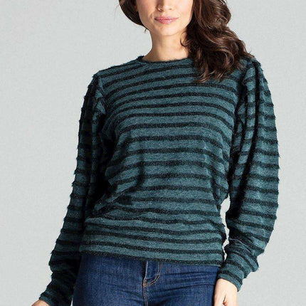 Chic Black Kimono Sleeve Knit Top