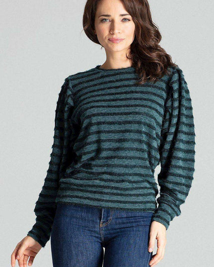 Chic Black Kimono Sleeve Knit Top