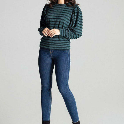 Chic Black Kimono Sleeve Knit Top