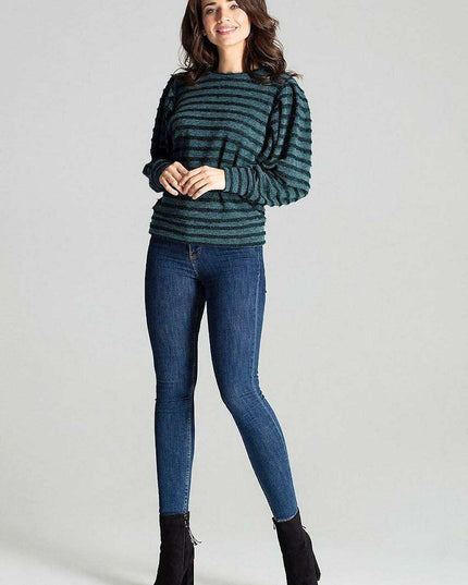 Chic Black Kimono Sleeve Knit Top