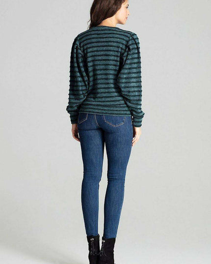 Chic Black Kimono Sleeve Knit Top