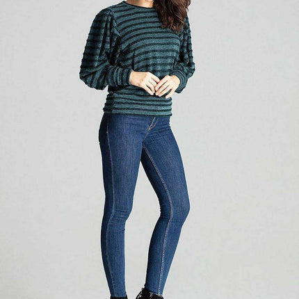 Chic Black Kimono Sleeve Knit Top