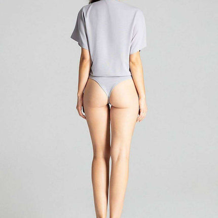 Elegant Black Kimono Sleeve Shapewear Bodysuit