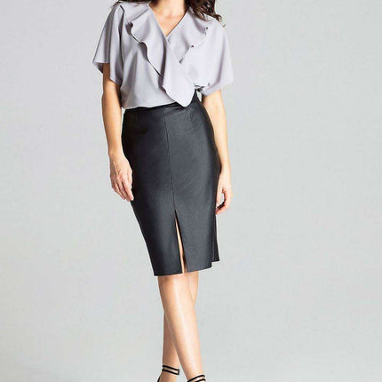 Elegant Black Kimono Sleeve Shapewear Bodysuit