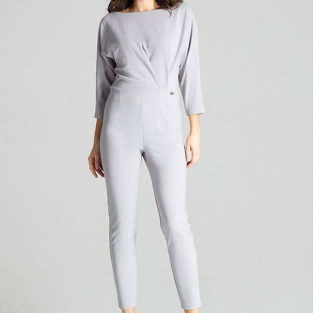 Chic Asymmetrical Black Kimono Jumpsuit