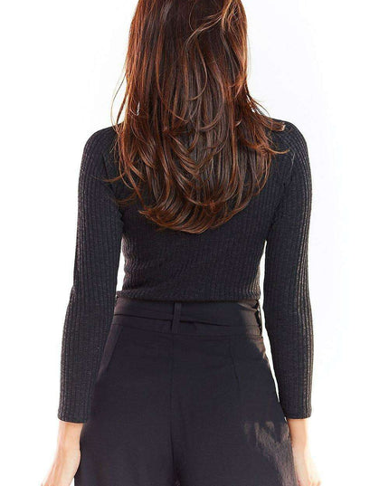 Chic Button-Embellished Knit Pullover