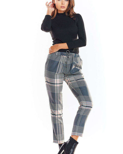Stylish Women's Elastic Waist Trousers - Comfort Meets Urban Fashion