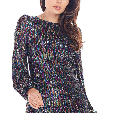 Sparkling Sequin Cocktail Mini Dress - Très Elite