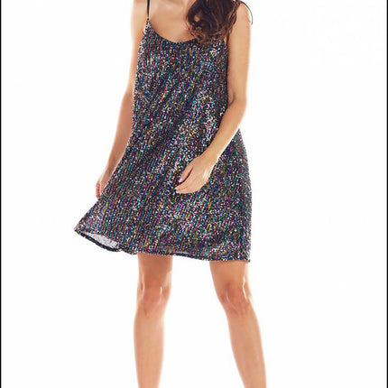 Radiant Sequin Knit Mini Dress for Evening Glamour - Très Elite