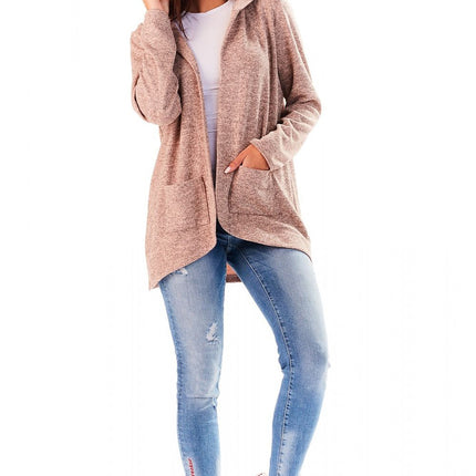 Awama Women's Professional Cardigan with Pockets and Soft Knit Fabric