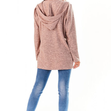 Awama Women's Professional Cardigan with Pockets and Soft Knit Fabric