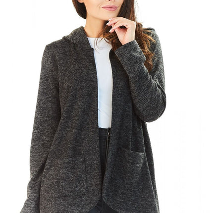 Awama Women's Professional Cardigan with Pockets and Soft Knit Fabric