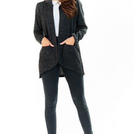 Awama Women's Professional Cardigan with Pockets and Soft Knit Fabric