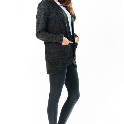 Awama Women's Professional Cardigan with Pockets and Soft Knit Fabric
