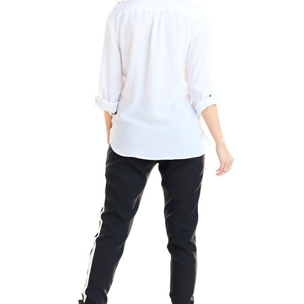 Trendy Striped Casual Trousers for Women - Très Elite