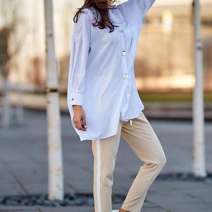 Trendy Striped Casual Trousers for Women - Très Elite