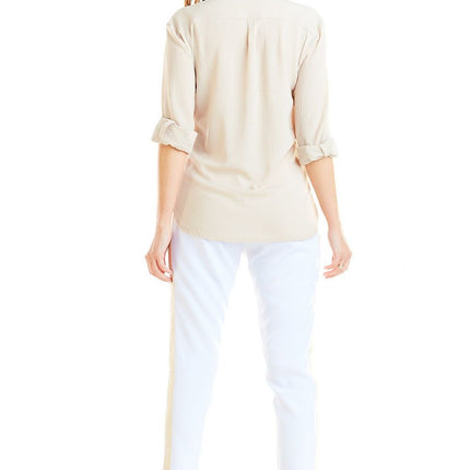 Trendy Striped Casual Trousers for Women - Très Elite
