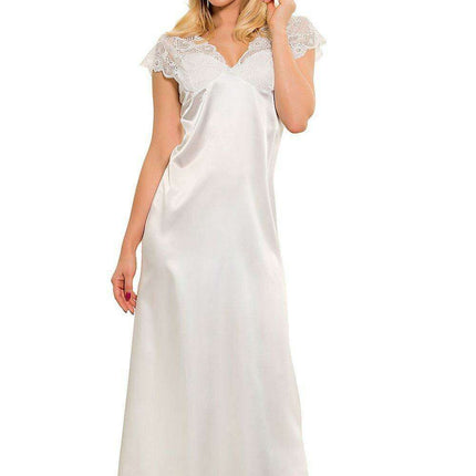 Luxe Satin Lace-Trimmed Slip Dress for Women by Mactan