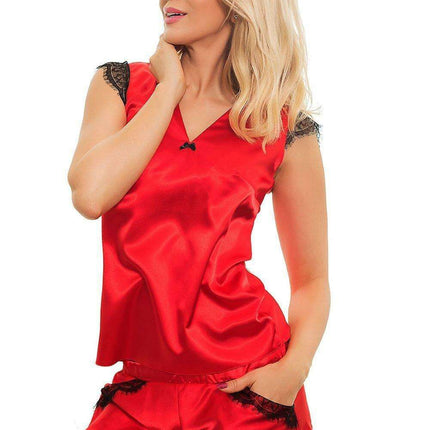 Elegant Lace and Satin Butterfly Sleepwear Set