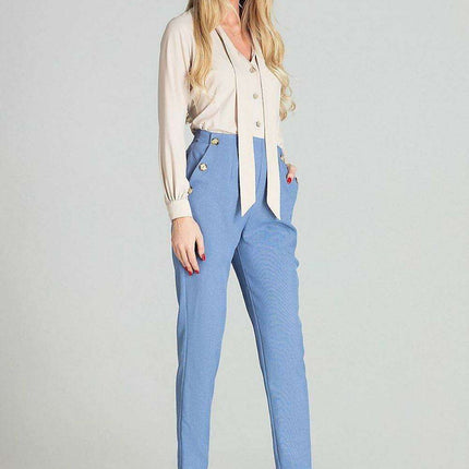 Elegant Leopard Print Blouse with Sash Tie and Long Sleeves