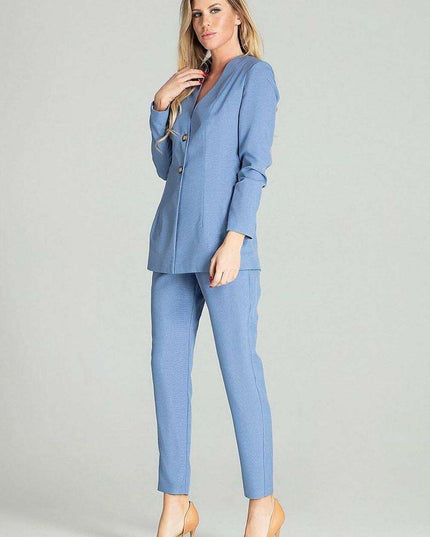 Chic Plaid Spring Jacket with Innovative Cheese Neckline