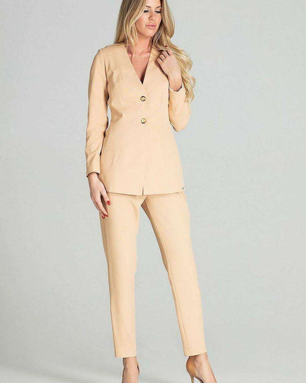 Chic Plaid Spring Jacket with Innovative Cheese Neckline