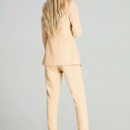 Chic Plaid Spring Jacket with Innovative Cheese Neckline