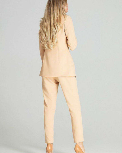 Chic Plaid Spring Jacket with Innovative Cheese Neckline