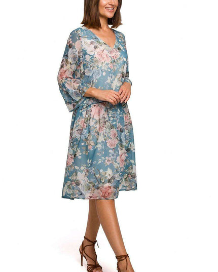 Chic Floral Chiffon Daydress