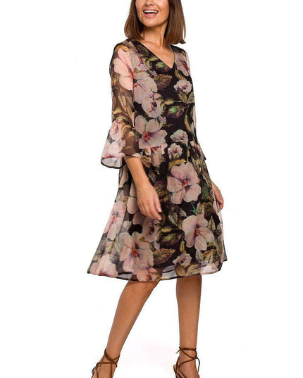 Chic Floral Chiffon Daydress