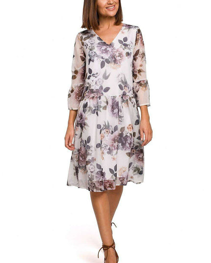 Chic Floral Chiffon Daydress