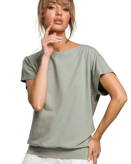 Effortlessly Chic Cotton Blend Blouse by Moe