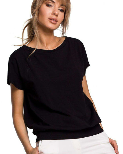 Effortlessly Chic Cotton Blend Blouse by Moe