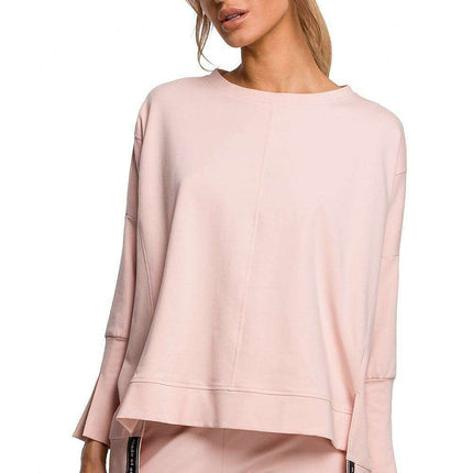 Stylish Side-Slit Mismatched Sweatshirt for Effortless Comfort