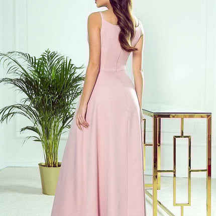 Striking Strapless Brocade Evening Gown by Numoco