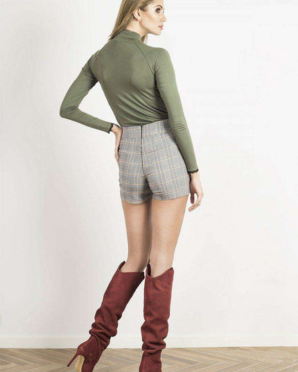 Elegant Lace Embellished Turtleneck Blouse For Women