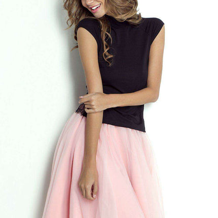 Elegant Lace Back Blouse With Standup Collar European Flair