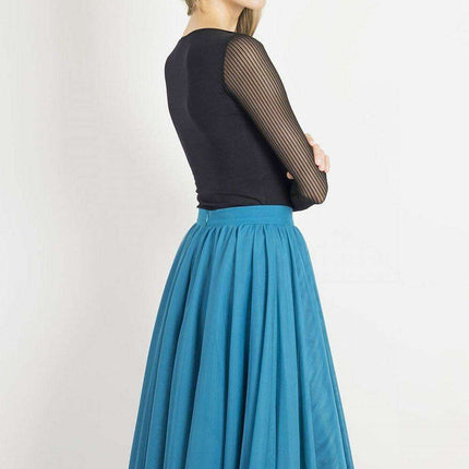 Elegant Two Layer Tulle Skirt with Adjustable Belt